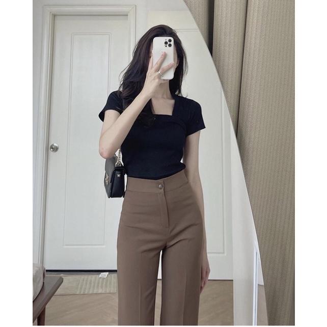Quần loe vải 1 khuy 203