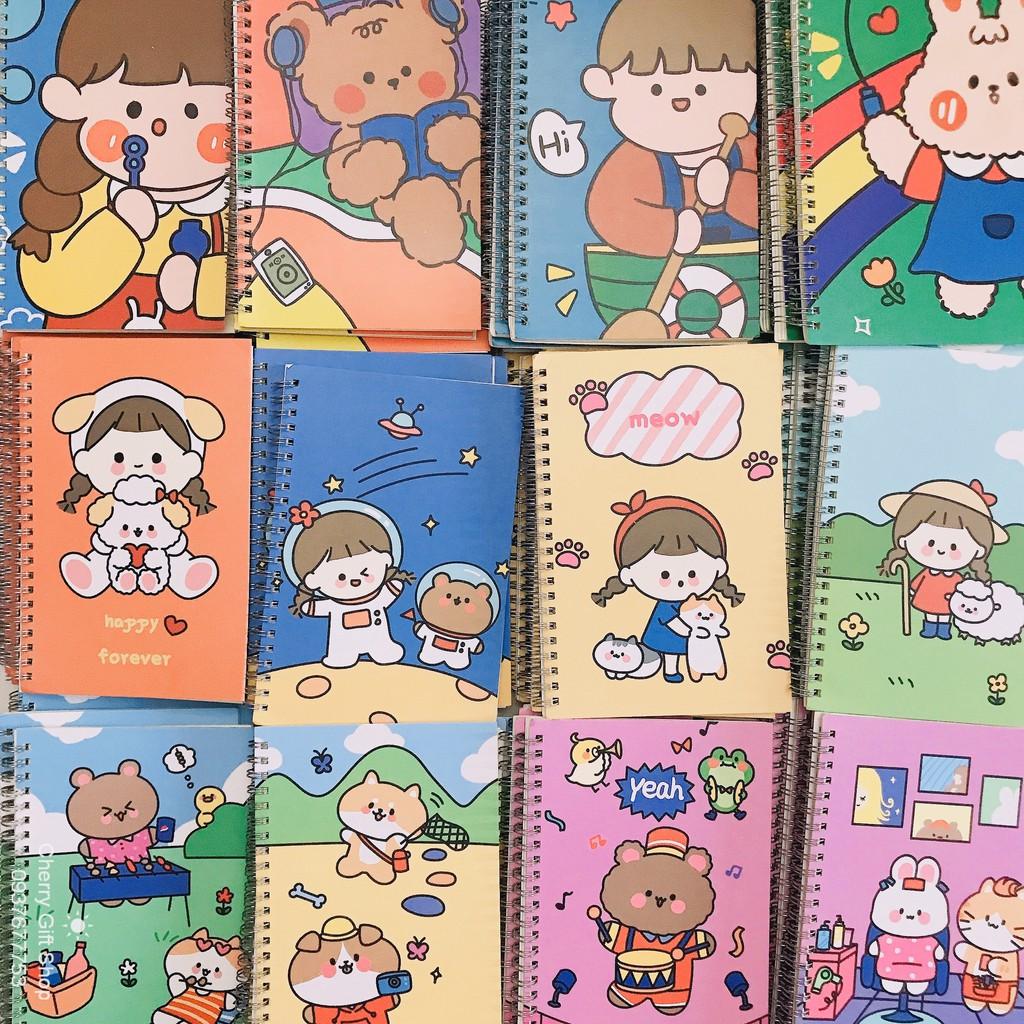 Sổ Tay Cute Lò Xo Size Lớn Siu Dễ Thương Shop Chụp