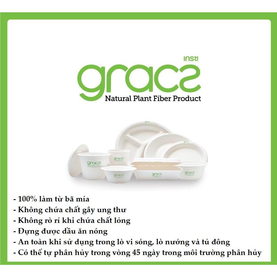 Chén giấy bã mía Thái Lan 230ml (10cái, 20 cái, 30 cái/xấp) - thương hiệu Gracz