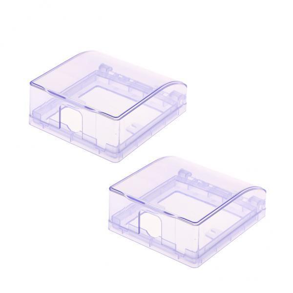 2x 2x Waterproof Wall Socket Housing Clear Durable Cover for Switch