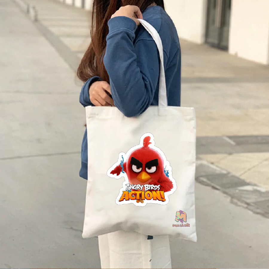 Túi Tote in hình chủ đề Angry birds