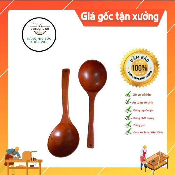 Muỗng/muôi canh cán cong gỗ nhãn tự nhiên xuất Hàn.Nhật ,Châu Âu - ĐỒ DÙNG NHÀ BẾP 68