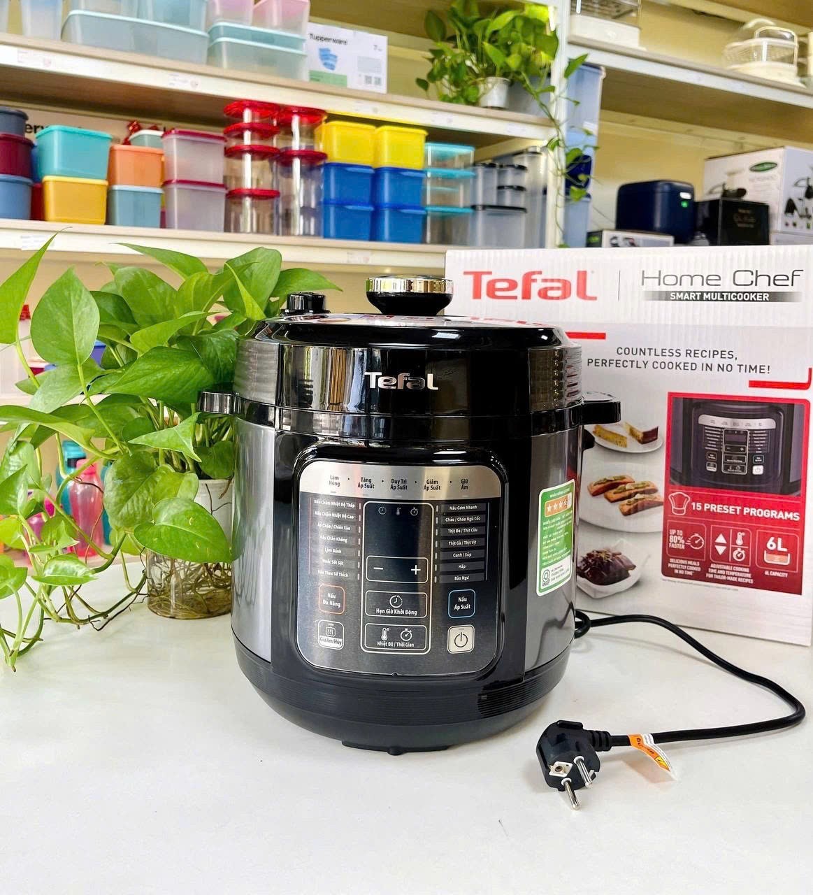 Nồi Áp Suất Điện Tử Đa Năng Tefal Home Chef CY601868 - bảo hành chính hãng 2 năm, hàng nhập khẩu