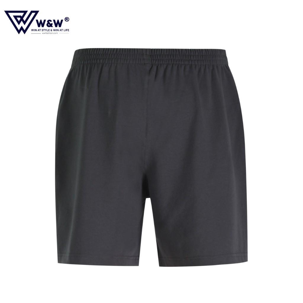 Quần Short Nam W&amp;W Vải Thun Cạp Chun, Chất Liệu Mỏng Nhẹ, Thoáng Mát, Dáng Thể Thao Trẻ Trung WSH31