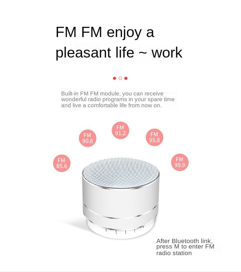 Loa di động Bluetooth không dây nhiều màu Macaron Creative Cartoon Mini Sound 5.0 Loa siêu trầm Quà tặng điện thoại di động Màu sắc: Đen