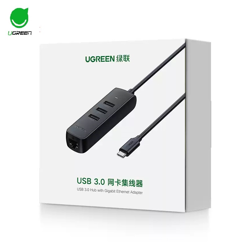 Dây Cáp Chuyển Đổi USB Type C Sang LAN + Hub USB Ugreen (20792) - Hàng Chính Hãng