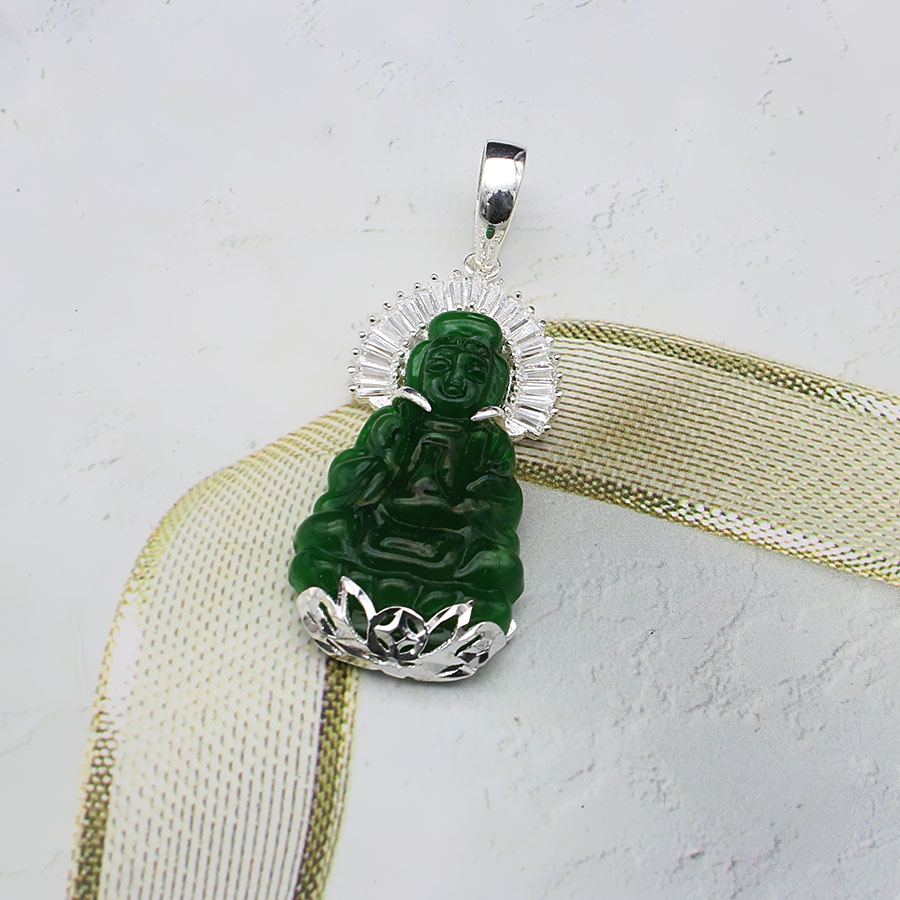 Mặt Dây Chuyền Nam Nữ Bạc Hiểu Minh MDN041 PHẬT BÀ