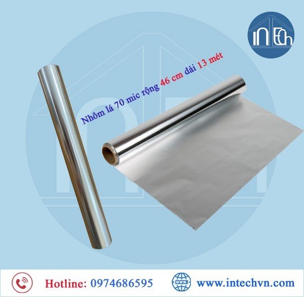 Màng nhôm Aluminum Foil (Giấy nhôm rộng 460mm dày 0.07mm dài 13m)