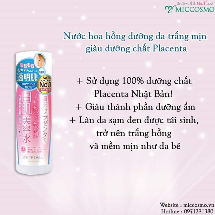 Nước Hoa Hồng White Lable Premium Placenta Essence (180ml)