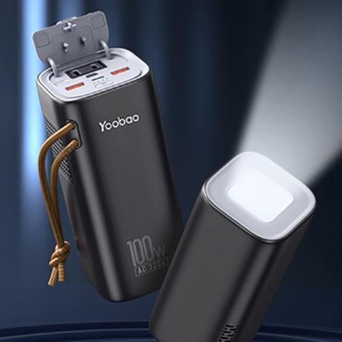 Trạm Sạc Dự Phòng Yoobao EN100 Dung Lượng 20000mAh Tích Hợp Đèn Pin Tiện Dụng Dùng Cho Gia Đình/ Dã Ngoại - Hàng nhập khẩu