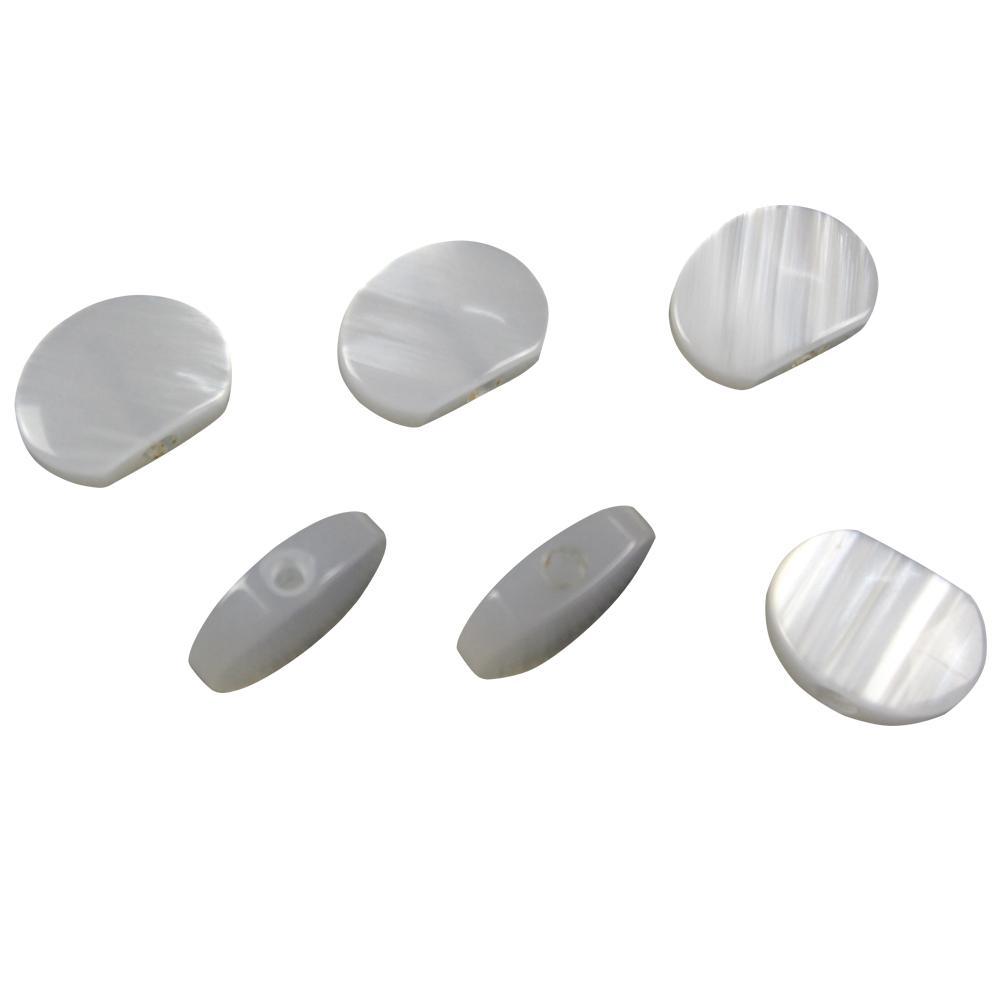 6 White Pearloid Acrylic Buttons Guitar Tuner Machine Heads Tuning Keys Pegs