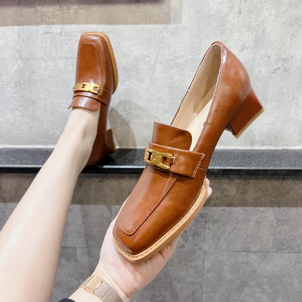 Giầy cao gót da bò xịn xò thời trang cao cấp Nữ