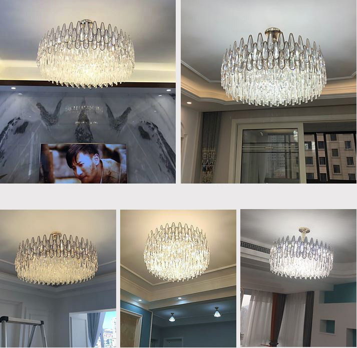 Đèn chùm HEYTHER pha lê cao cấp, hiện đại trang trí nhà cửa sang trọng