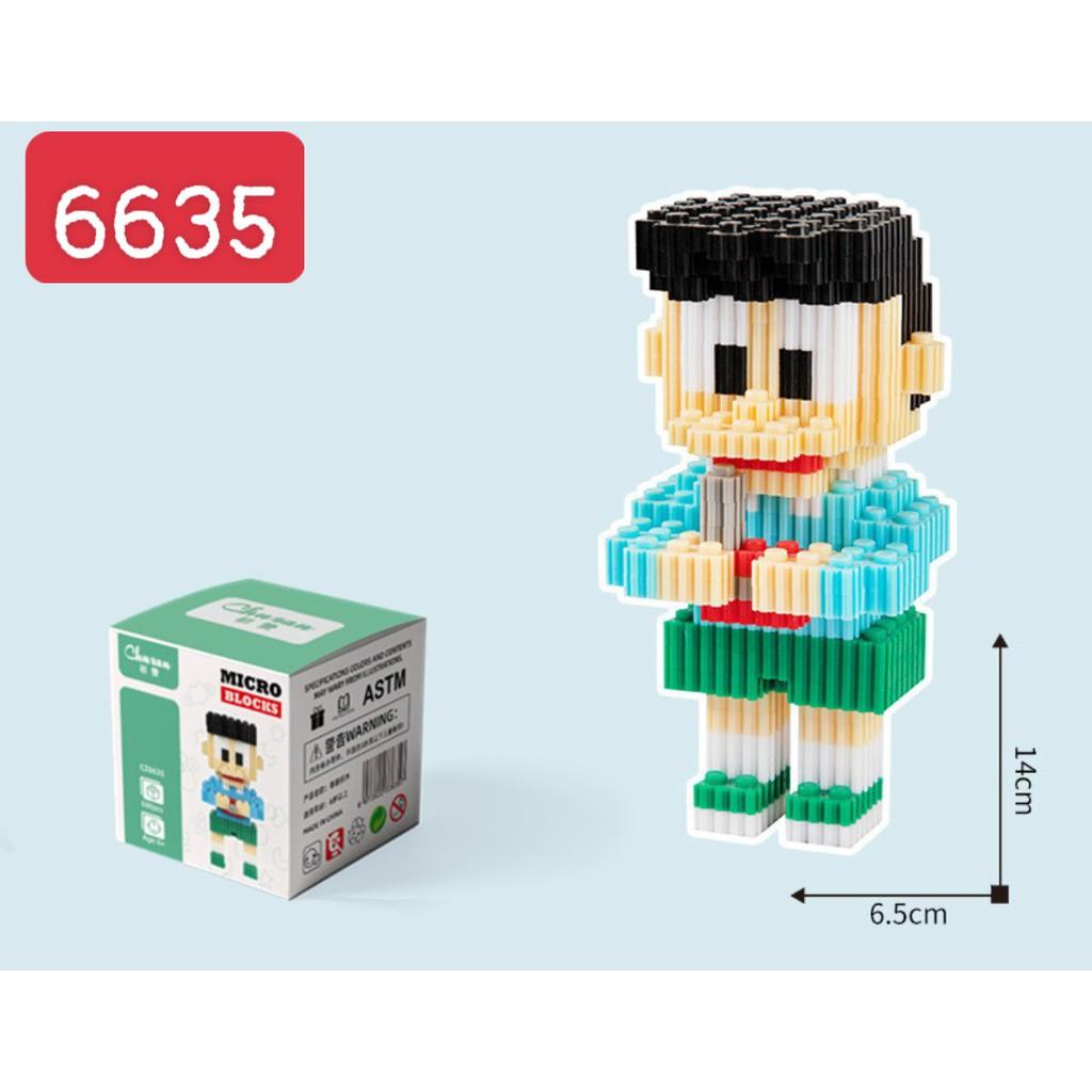 NANOBLOCKS - LẮP RÁP NHÂN VẬT DO RE MON- GIÁ BỘ 6 CON