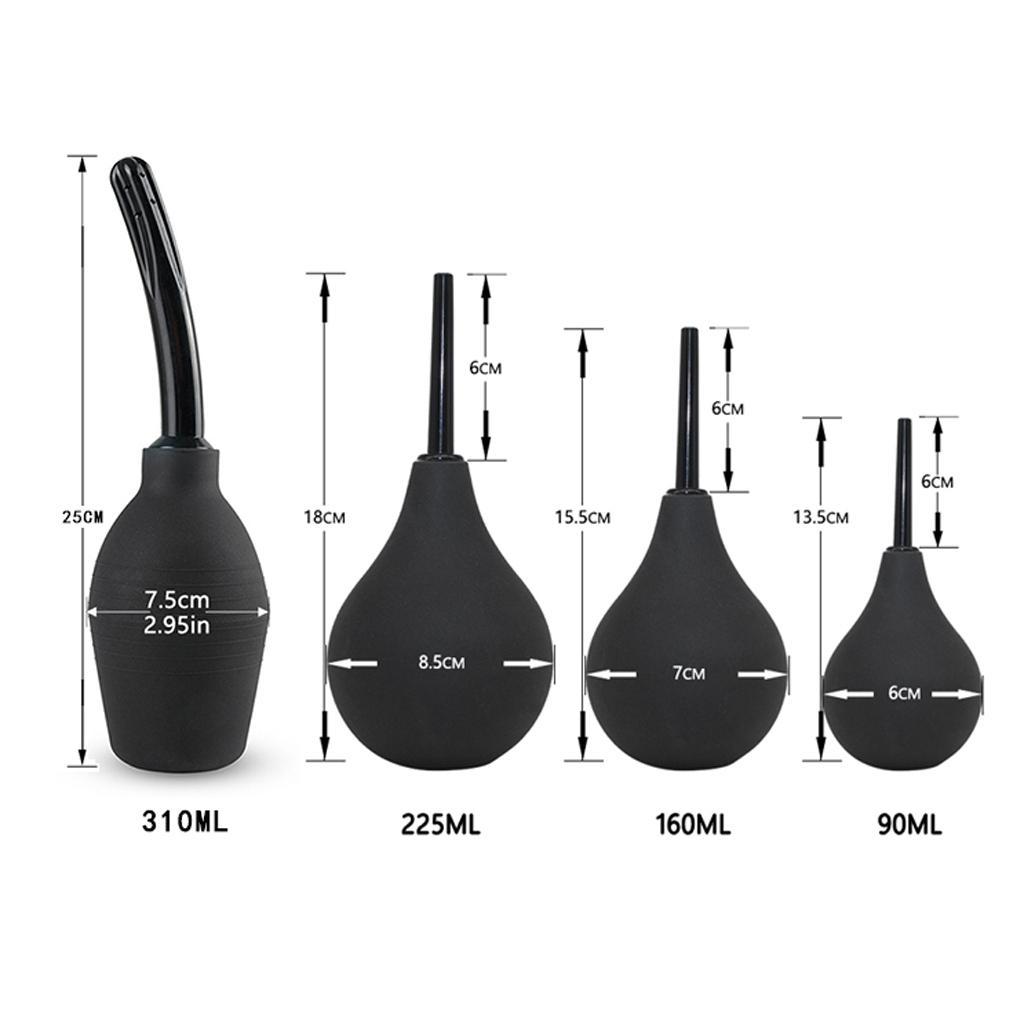 Pack of 2 Enema Bulb Kit - Enema Douche for Anal Vaginal Douching Aids – Black