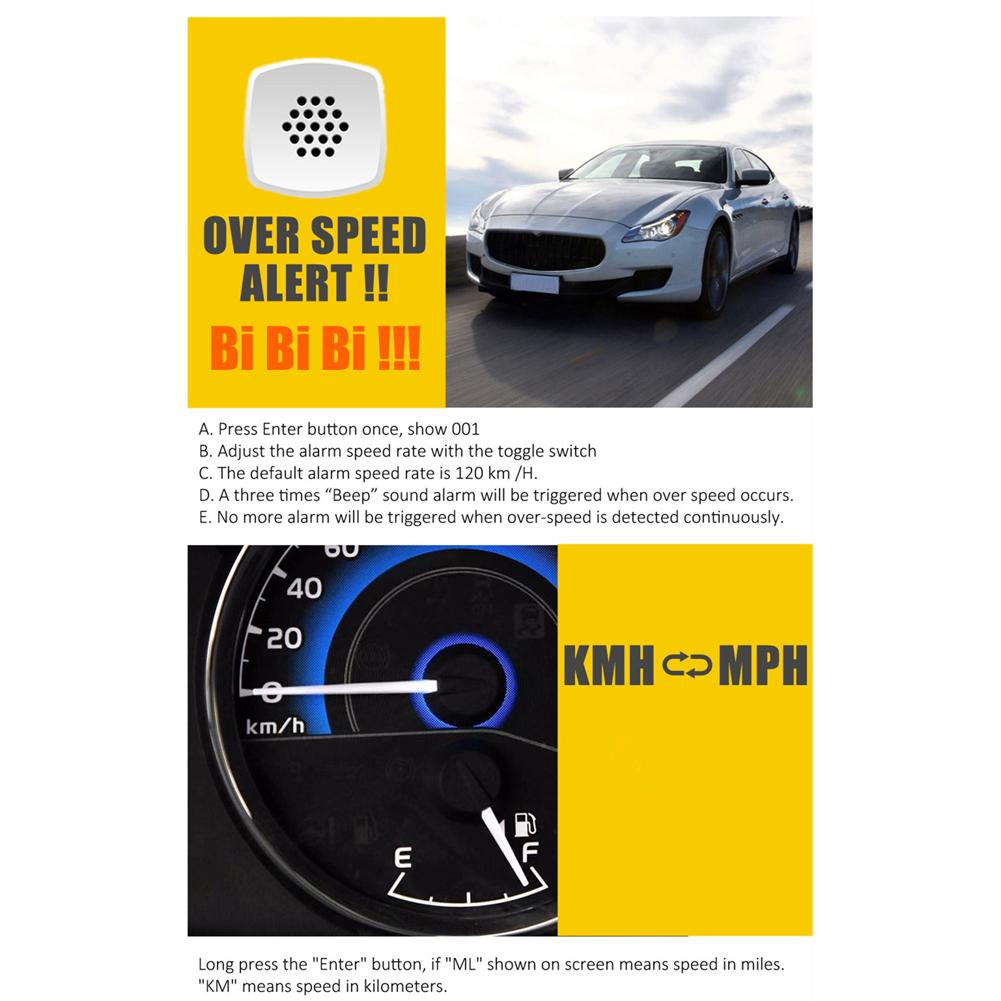 Car Global Position System Speedometer C80 Digital Display Speed Altitude Meter Motorcycle Head-Up Display Car Hud