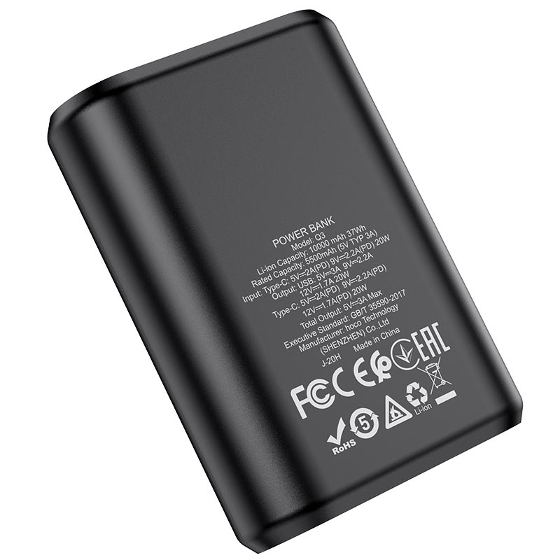 Pin sạc dự phòng Hoco Q3 Mayflower 10000mAh lõi Li-polymer, hỗ trợ QC3.0 và PD20W Type-C (Hàng chính hãng)