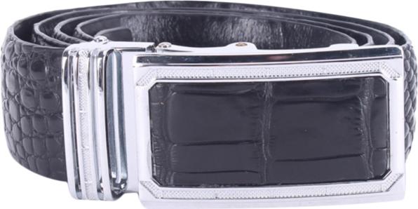 Bộ Ví &amp; Thắt Lưng Nam Da Cá Sấu Huy Hoàng HT2201-HT4201 (23 x 11,5 cm) - Đen