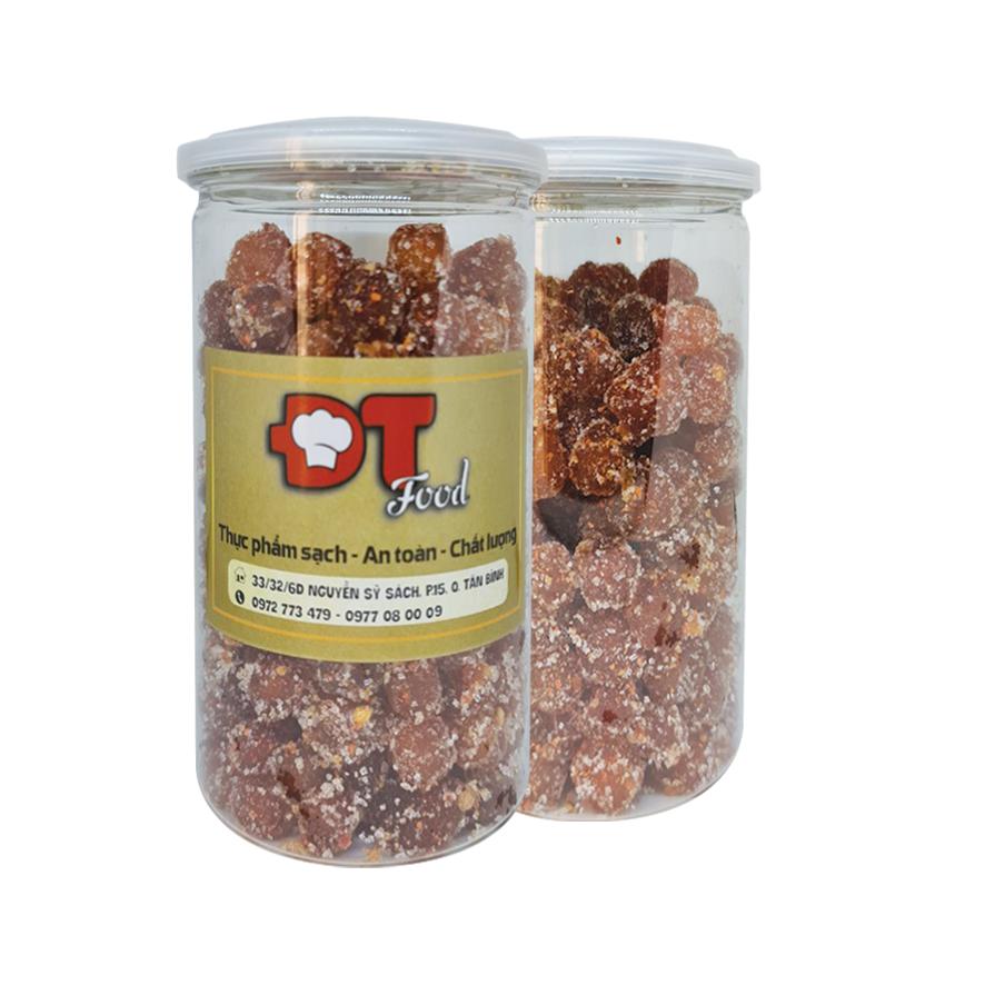 1Kg Chùm ruột chanh muối DTFood (2 Hộp 500g) - Vị cay cay chua chua ngọt ngọt cực ngon