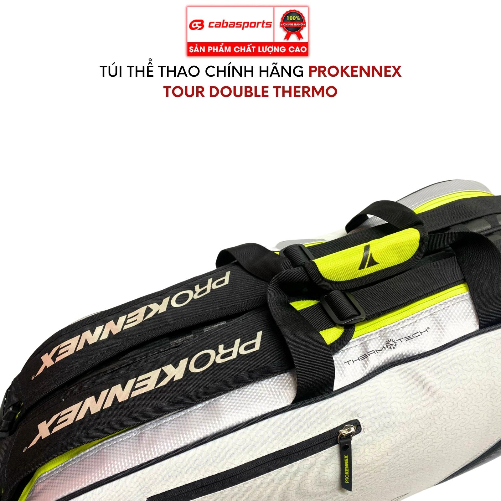 Túi thể thao Prokennex Tour Triple Thermo cao cấp chính hãng, Túi đựng phụ kiện du lịch thể thao 3 ngăn siêu rộng rãi