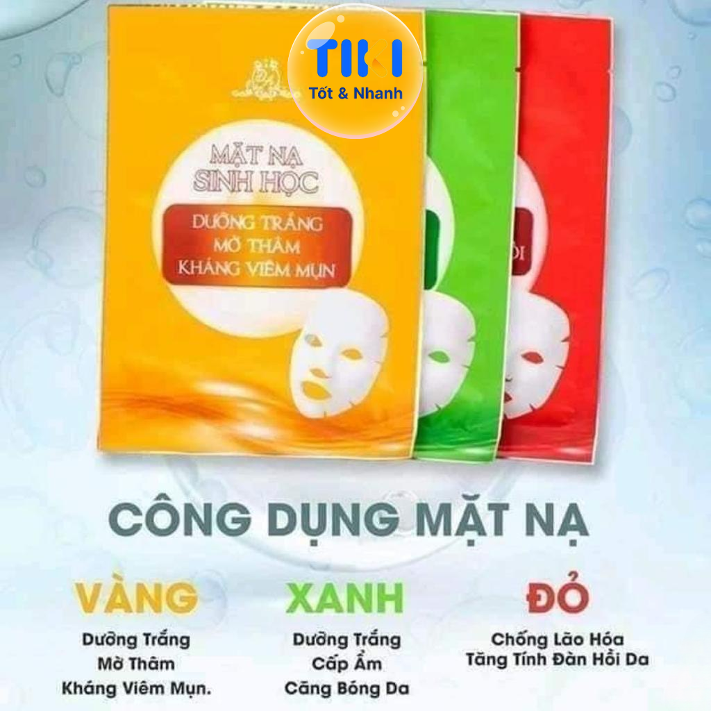 Mặt Nạ Sinh Học Collagen X3 Mặt Nạ Cấp Ẩm Dưỡng Da Căng Bóng Mỹ Phẩm Đông Anh Chính Hãng Hộp 5 Miếng