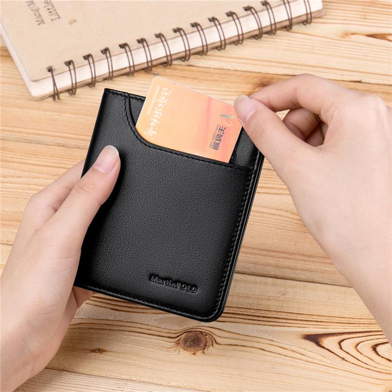Thời Trang Siêu Mỏng Ngắn Ví Nam Nữ Rắn Nhỏ Ví Đơn Giản Mini Đựng Thẻ Nam Ví Túi Xách Giản Dị MP1001A