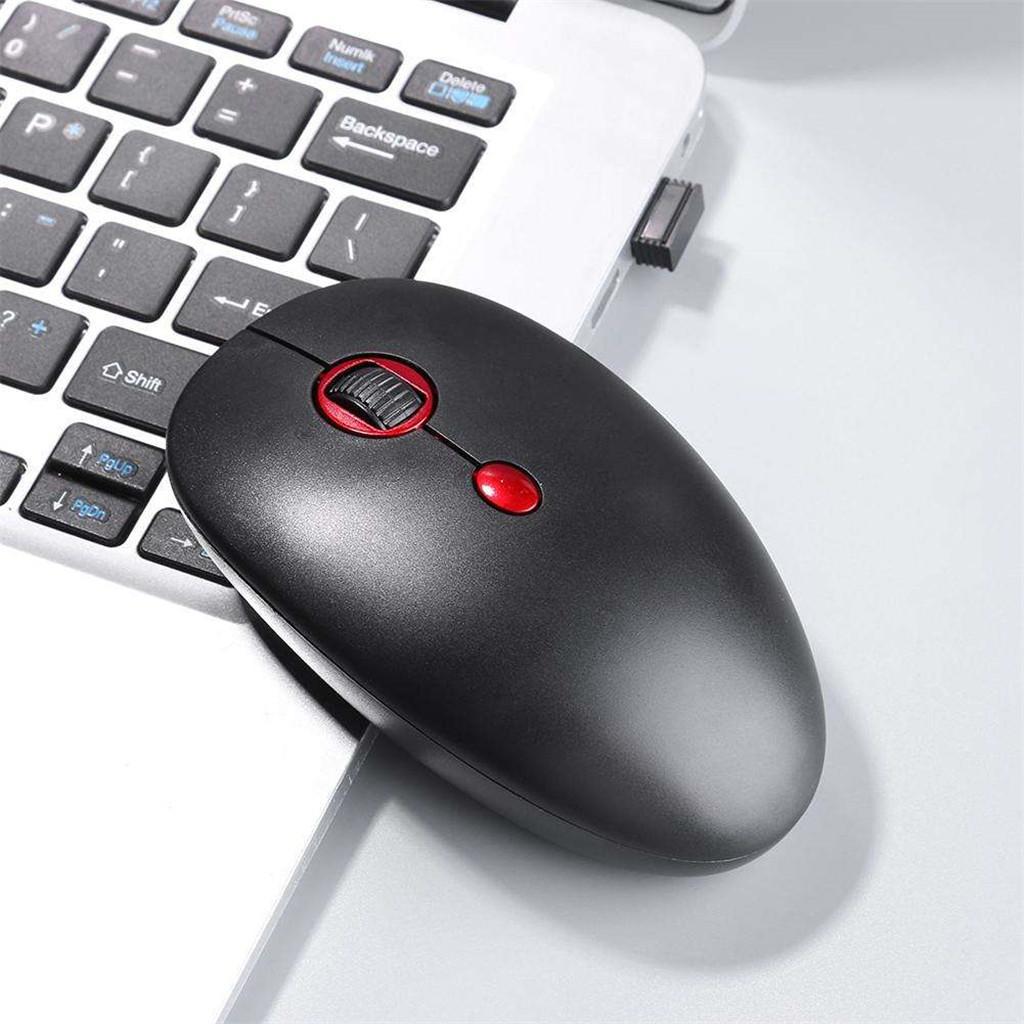 2.4G Wireless Mouse Mice Optical Laptop Gaming Mouse with USB Nano Receiver Red