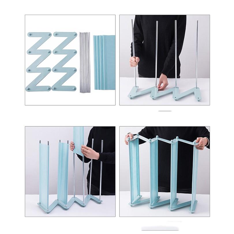 Kệ Giày Dép 4 Tầng Chữ Z Đa Năng Gấp Gọn