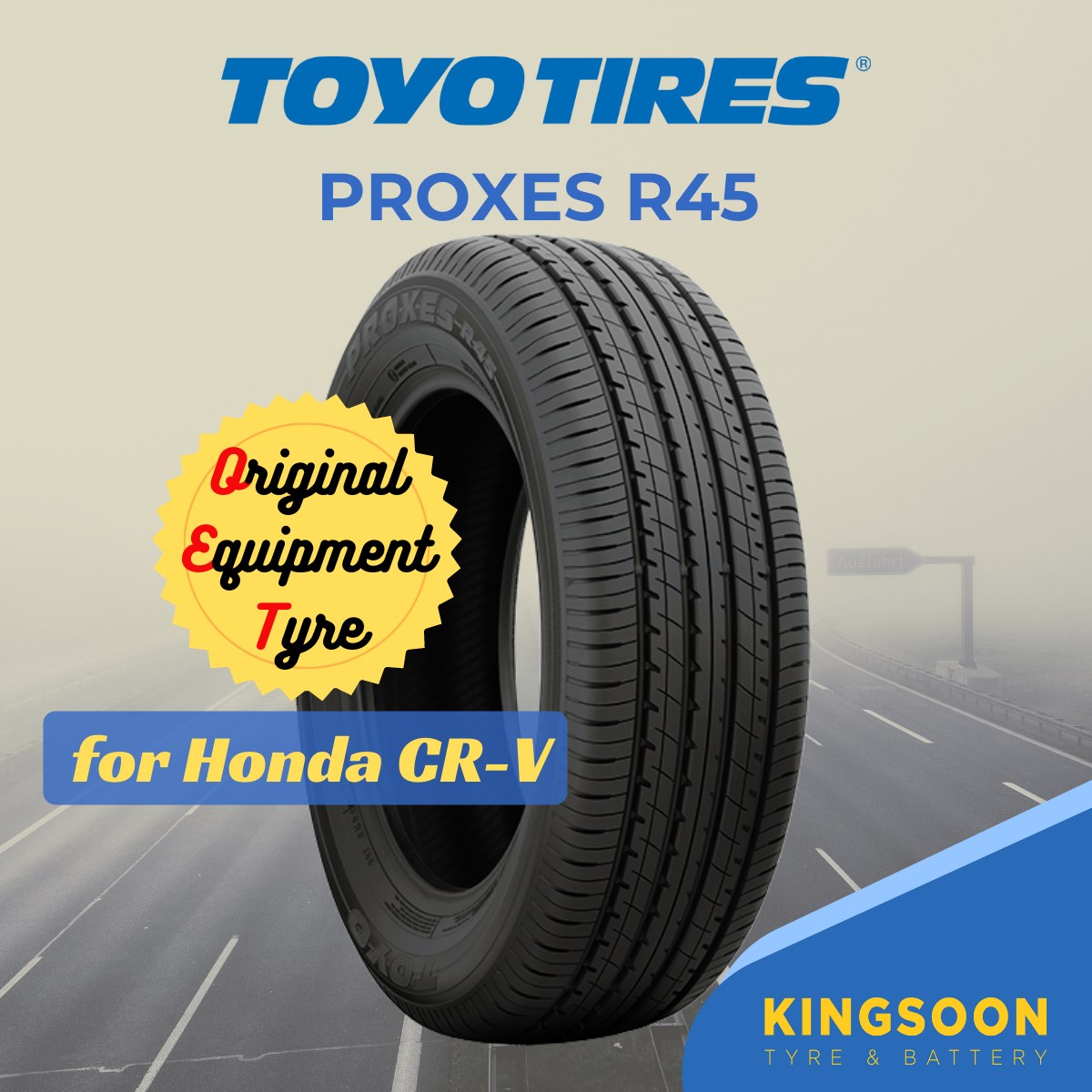 Lốp Xe Toyo 235/60R18 PXR45 - Lốp theo xe Honda CRV, Kia SEDONA - Nhập Khẩu Nhật Bản (Made in Japan)