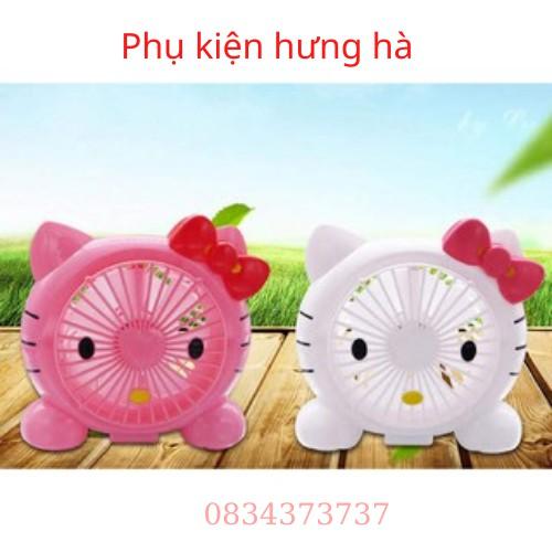 Quạt sạc Doremon – Kitty cầm tay ,để bàn được công xuất từ 2-4W