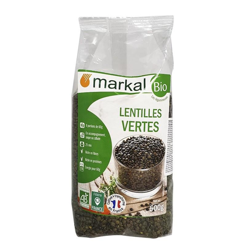 Đậu lăng xanh hữu cơ Markal 500g