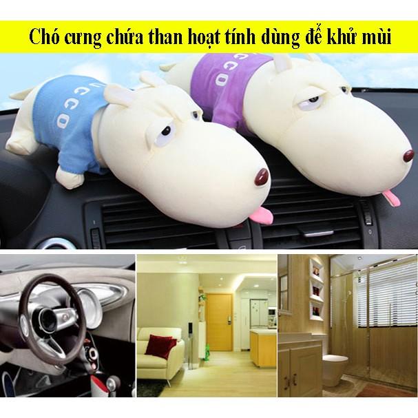 Túi than hoạt tính hình chó mặt dài