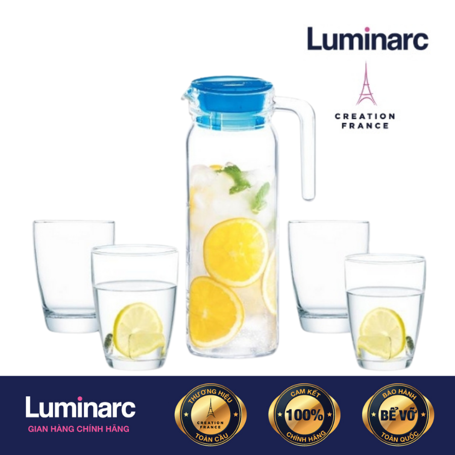 Bộ Bình Ly Thuỷ Tinh Luminarc Dona Circle 5pcs - LUDOQ2437