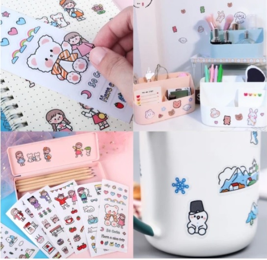 Bình nước thể thao cho bé có túi đựng ( TẶNG TẤM DÁN STICKER )