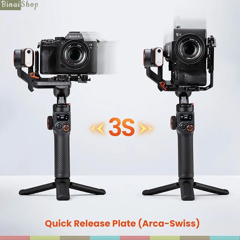 Hohem Isteady MT2 / MT2 KIT - Gimbal Chống Rung 4 Trong 1 Dành Cho Smartphone, Camera Action, Máy Ảnh Cỡ Nhỏ Và DSLR, Tích Hợp Cảm Biến AI, Tải Trọng 1.2Kg - Hàng chính hãng