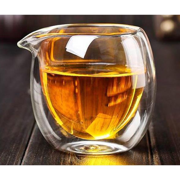 Ly Thủy Tinh 2 Lớp Cách Nhiệt Có Mỏ Sang Trọng Cao Cấp
