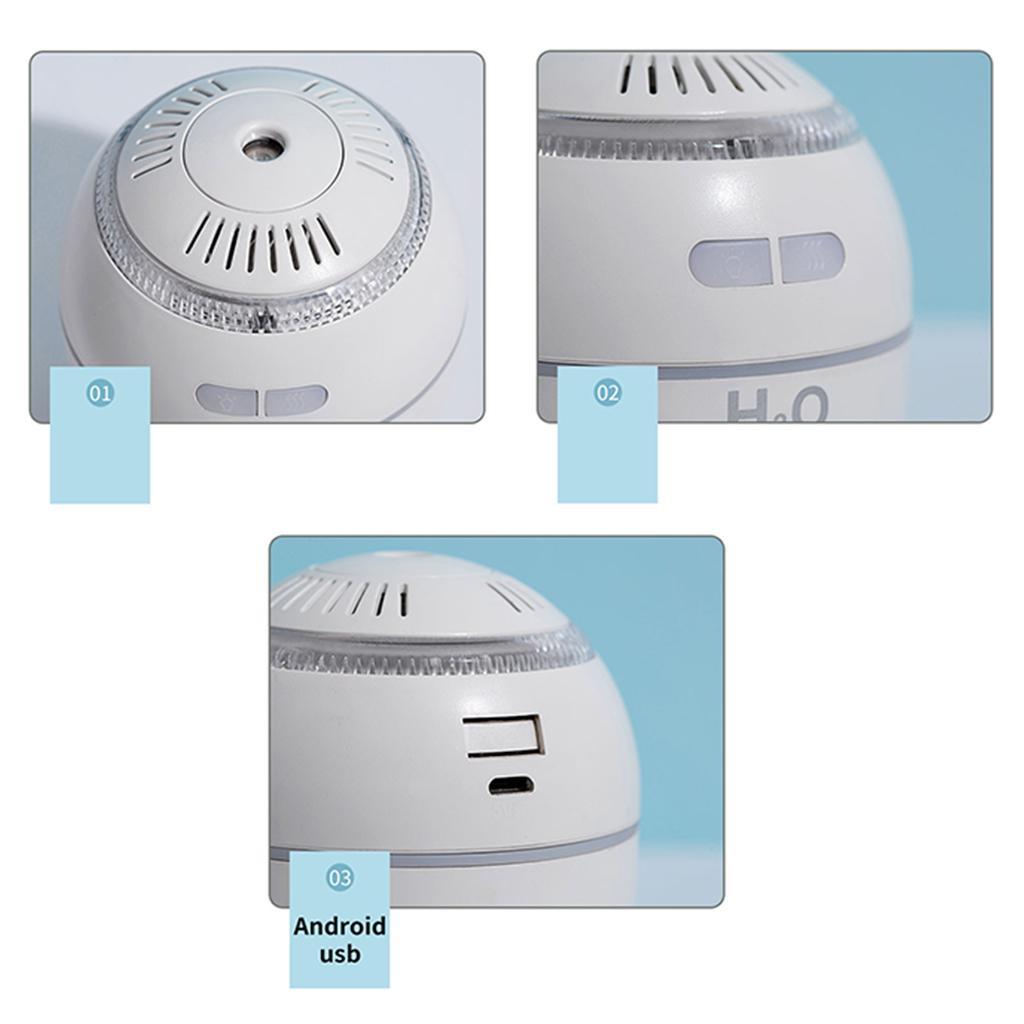 Compact Tumbler Personal Desktop Mini Humidifier White USB Uncharged