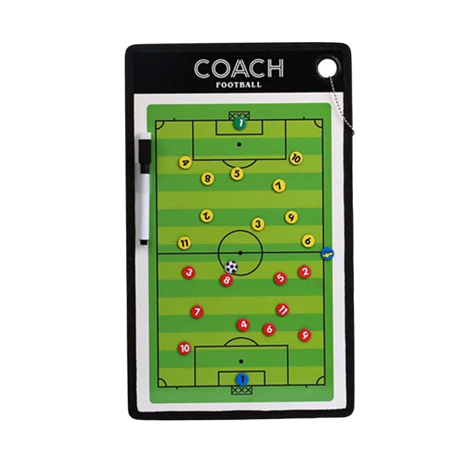 Double Sided Coaches Board Basketball Soccer Strategy Board Training Aid