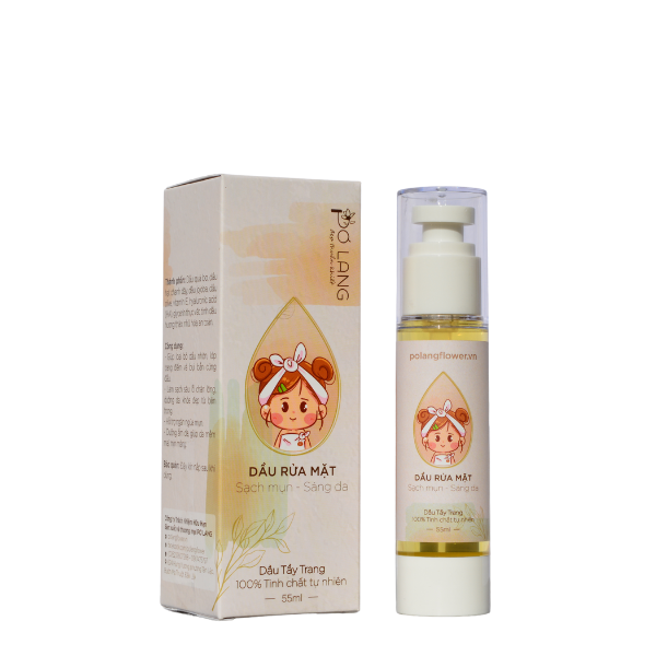 Dầu Rửa Mặt Pơ Lang - 100% Tinh Chất Tự Nhiên, Tẩy Trang, Làm Sạch Sâu, Sạch Mụn, Sáng Da, Nuôi Dưỡng Làn Da Khoẻ Mạnh