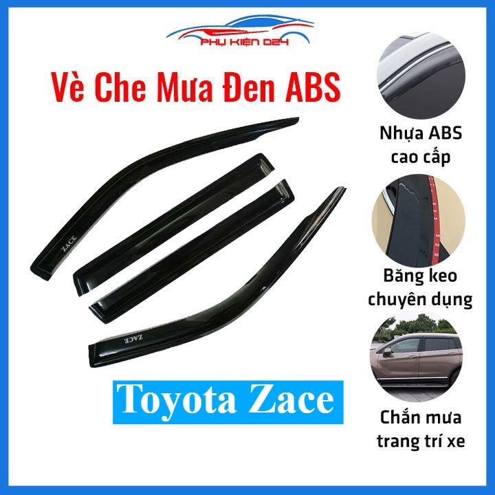Vè che mưa cho xe ô tô Toyota Zace vè đen dẻo bảo vệ trang trí xe