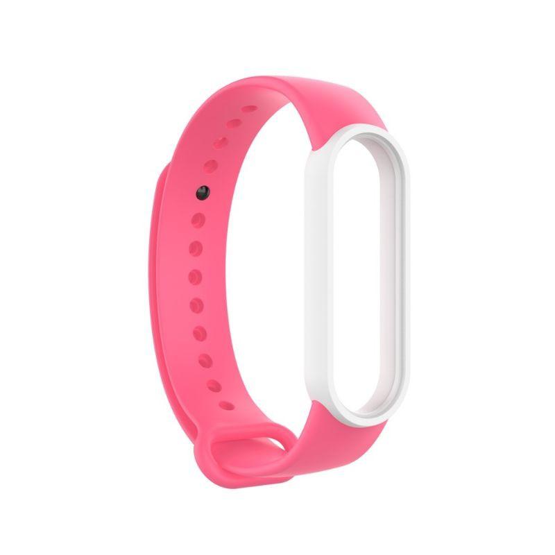 Dây Đeo Cao Su Silicon 2 màu Cho Xiaomi Miband 5 Chất Lượng cao