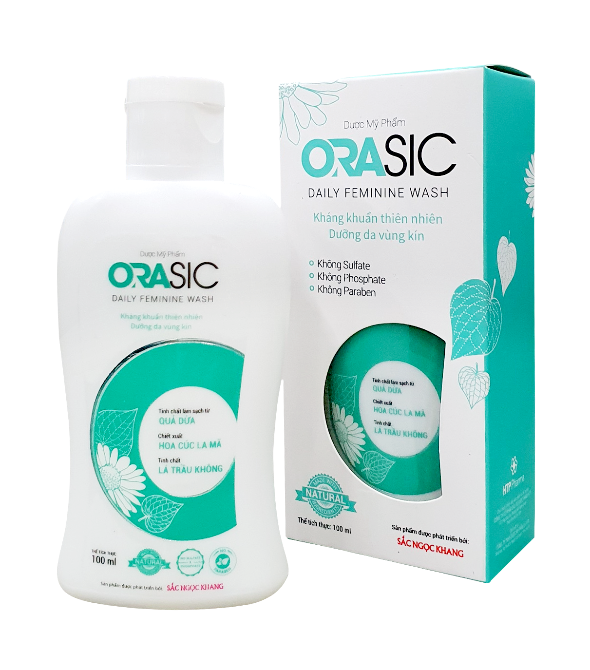 Dung dịch vệ sinh phụ nữ ORASIC Sắc Ngọc Khang_Tinh chất lá trầu không 100ml