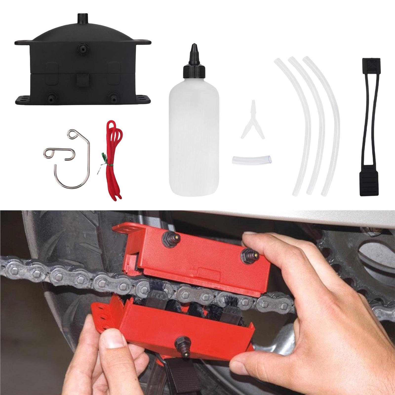 Motorcycle Chain Cleaning Tools Set, Lube Device for Bicycle Mountain BMX Bike for Kawasaki Z1000SX