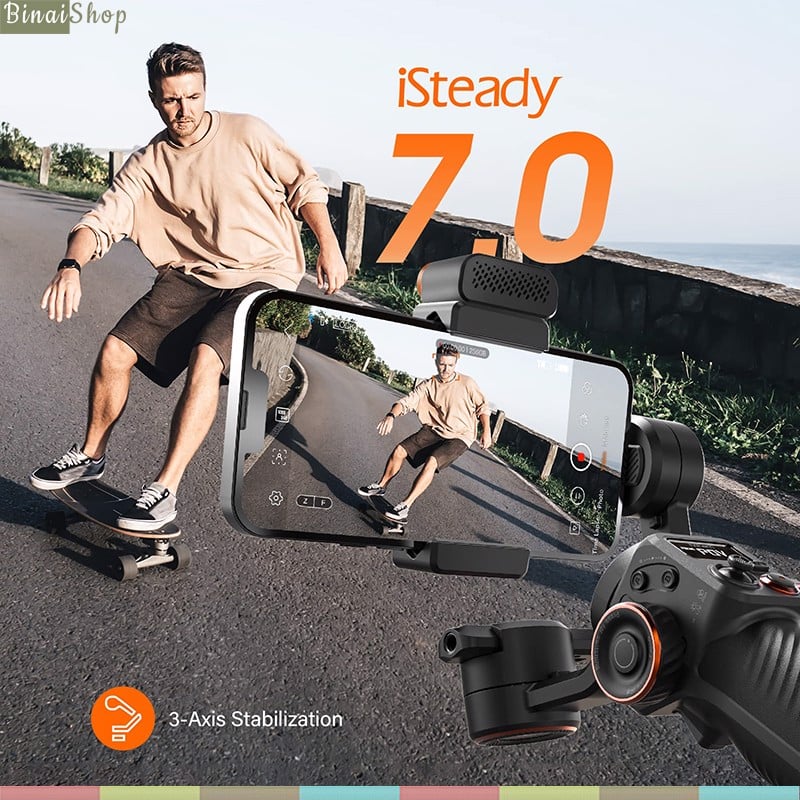 Hohem Isteady M6 / M6 KIT - Gimbal Chống Rung Cho Smartphone, Tích Hợp Cảm Biến AI, Tải Trọng 400g - Hàng chính hãng