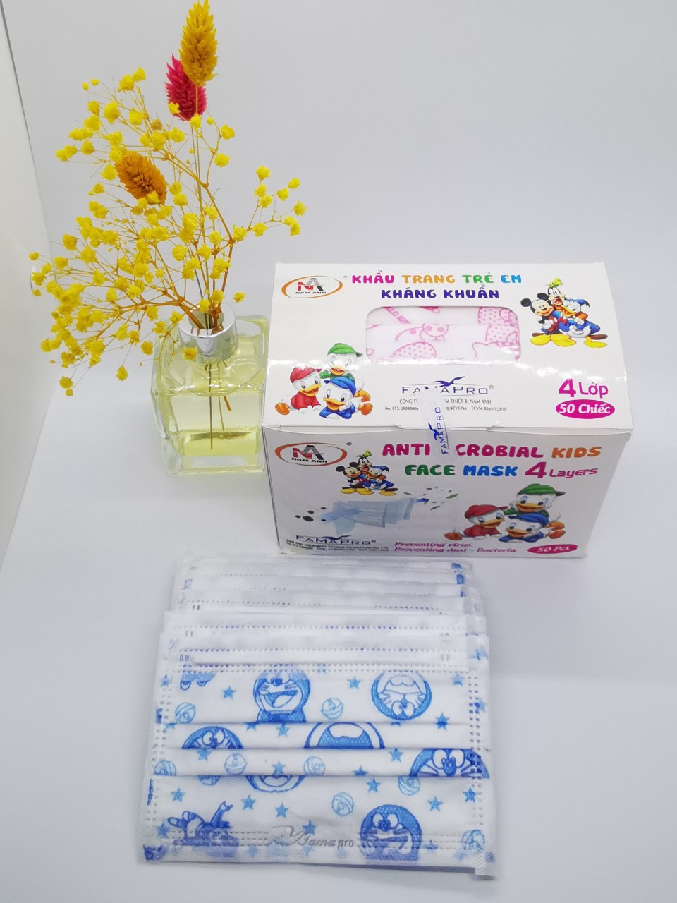 Combo 2 Hộp Khẩu trang trẻ em kháng khuẩn Famapro