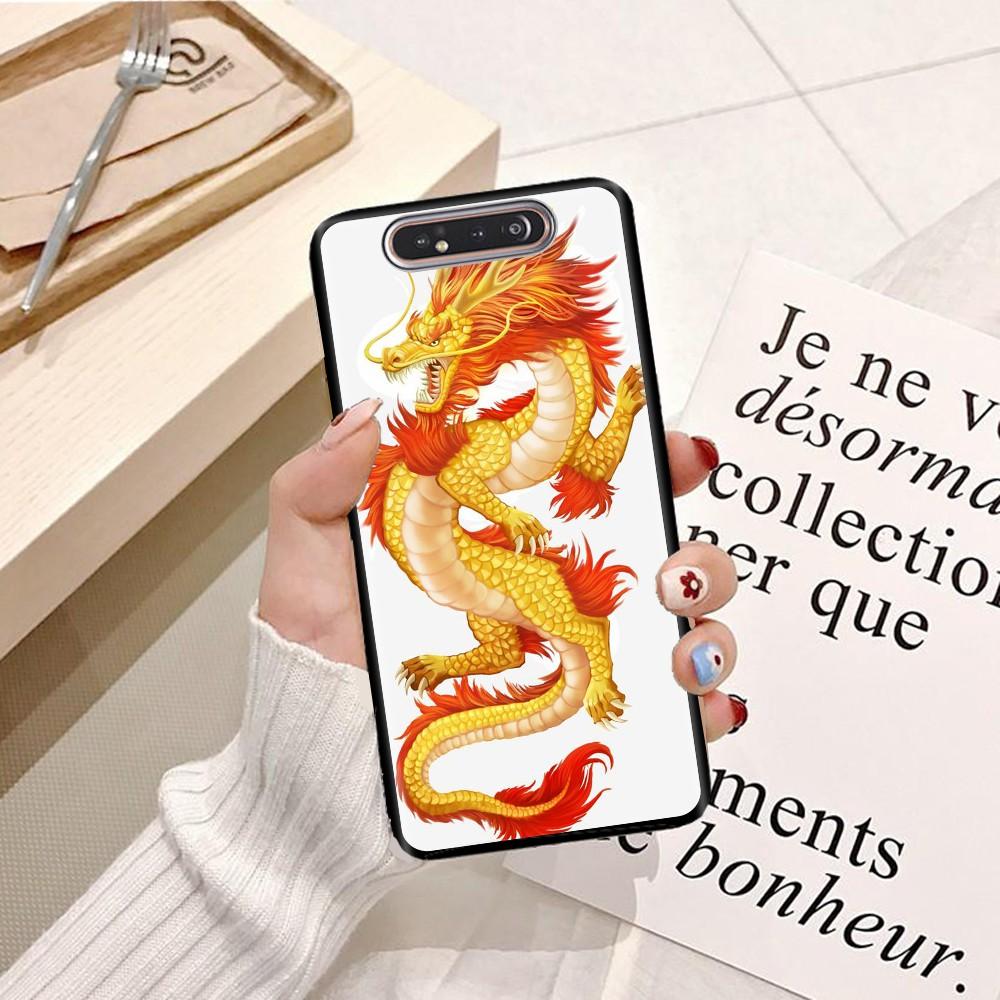 Ốp lưng dành cho điện thoại Samsung A71 Silicon dẻo hình Rồng Xanh