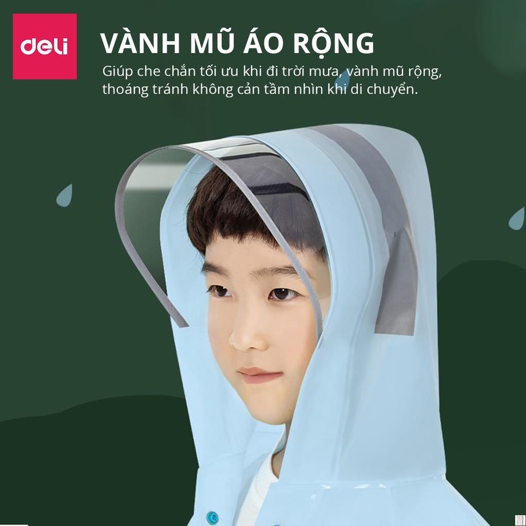 Áo Mưa Bít Trẻ Em Cho Bé Cute Dễ Thương Siêu Dày Chống Thấm Nước Có Phản Quang Phơi Mau Khô Ráo Che Kín Người Kèm Túi Đựng Deli - Chất Liệu An Toàn Có Lựa Chọn Nhiều Size Màu Sắc