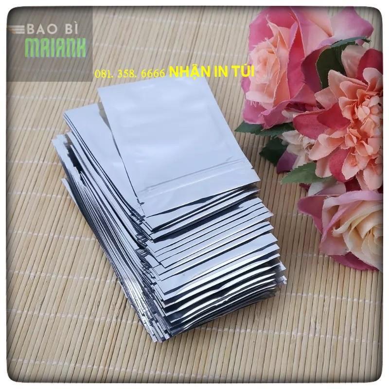 TÚI ZIP BẠCHÀNG CÔNG TY ĐẸP túi zipper bạc đáy đứng, túi zip 1 một mặt bạc, 1 mặt trong,12*17