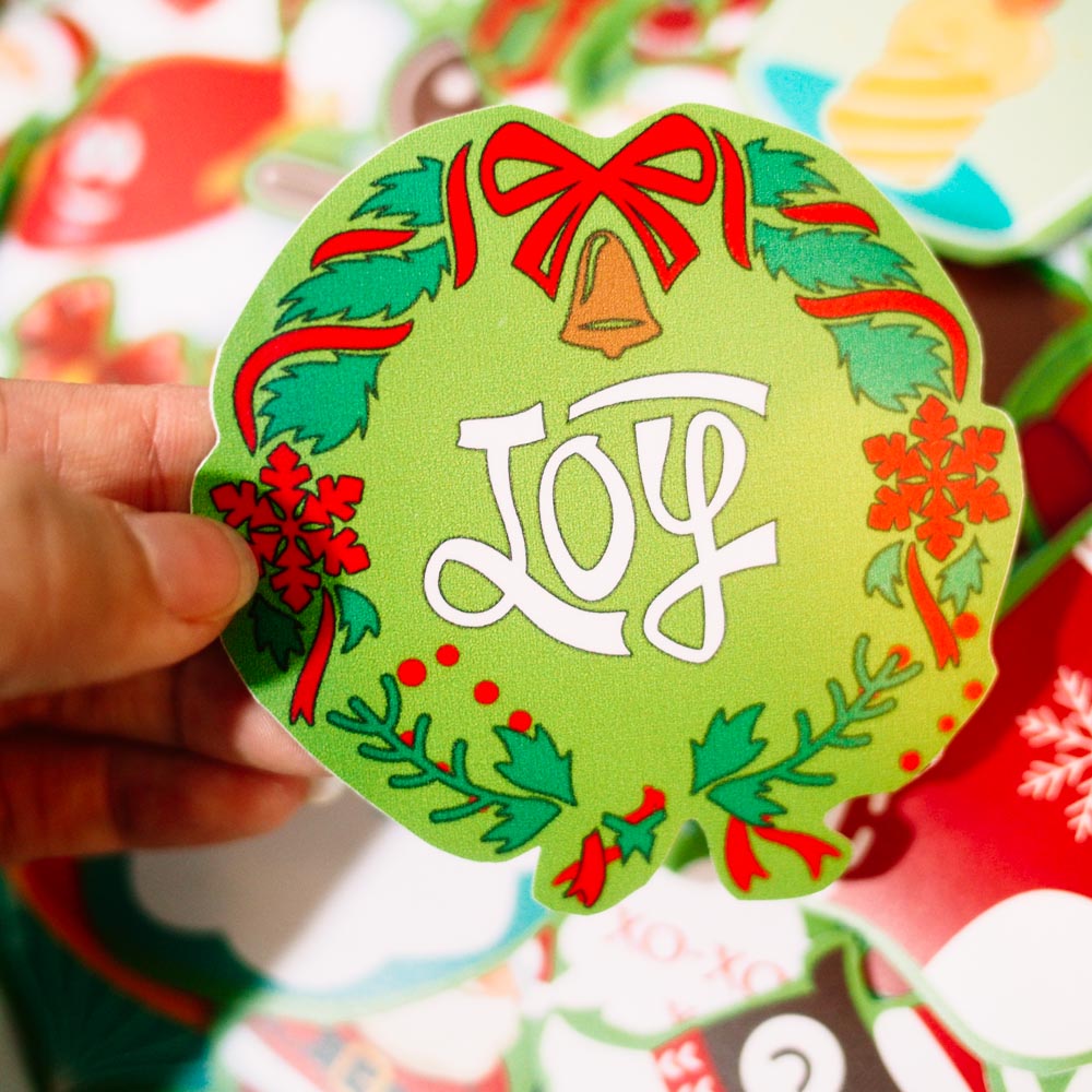 Set 100 Sticker hình dán - Noel - Chúc mừng giáng sinh