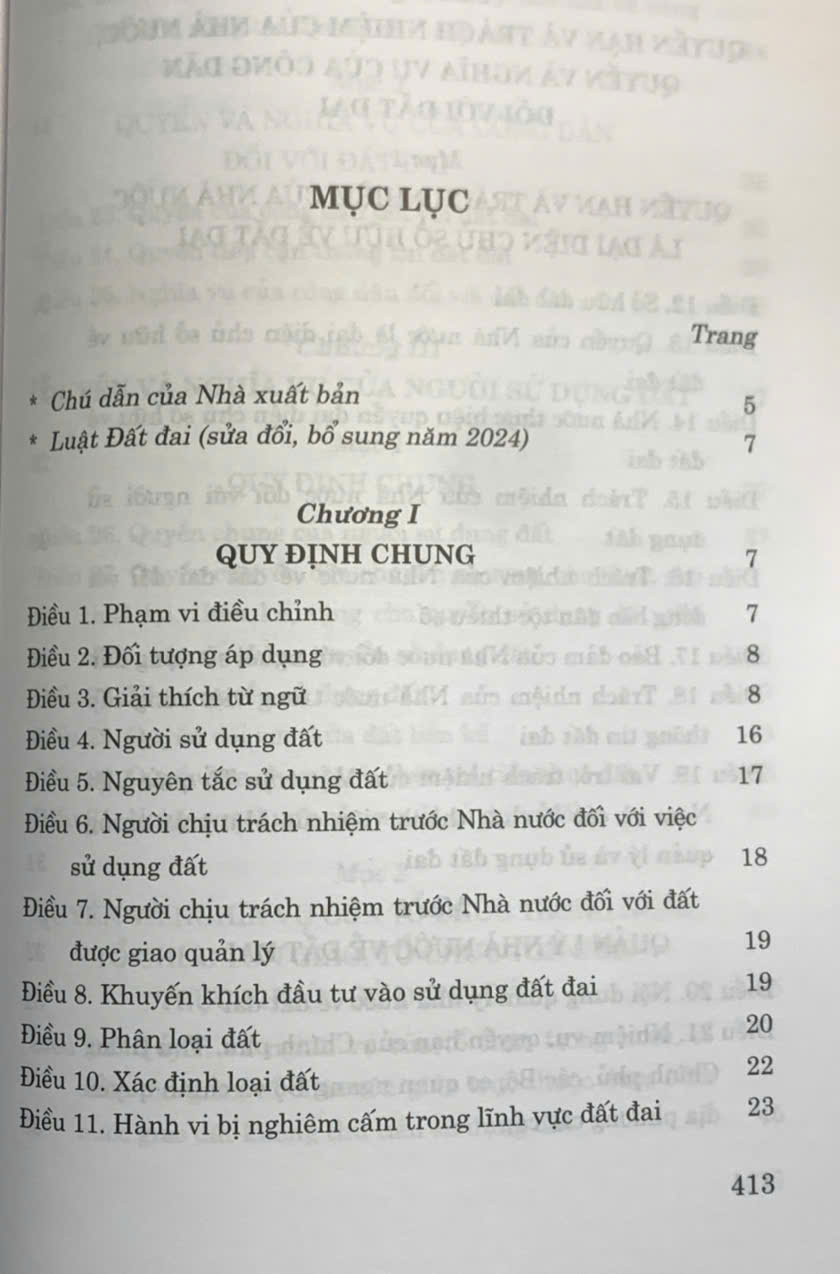 Luật Đất đai (sửa đổi, bổ sung năm 2024)